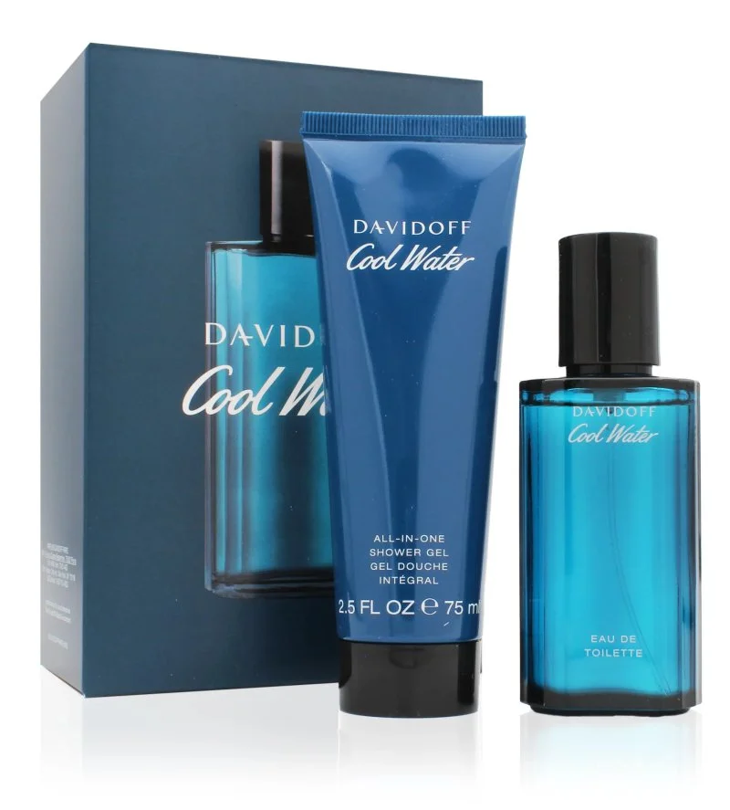 Cool Water gavesæt 40 ml + brusegel eau de toilette til mænd