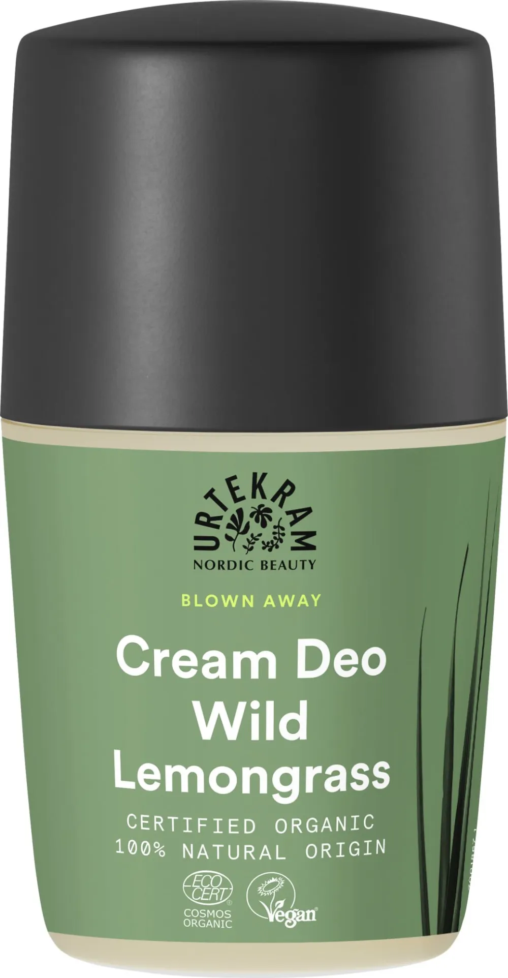 Urtekram Deodorant roll on creme lemongrass 50 ml BIO