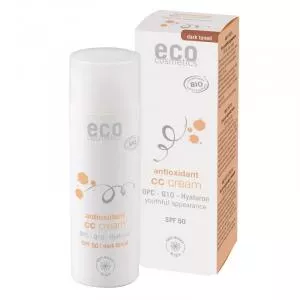 Eco Cosmetics CC creme SPF 30 BIO - mørk (50 ml) - omfattende pleje til din hud