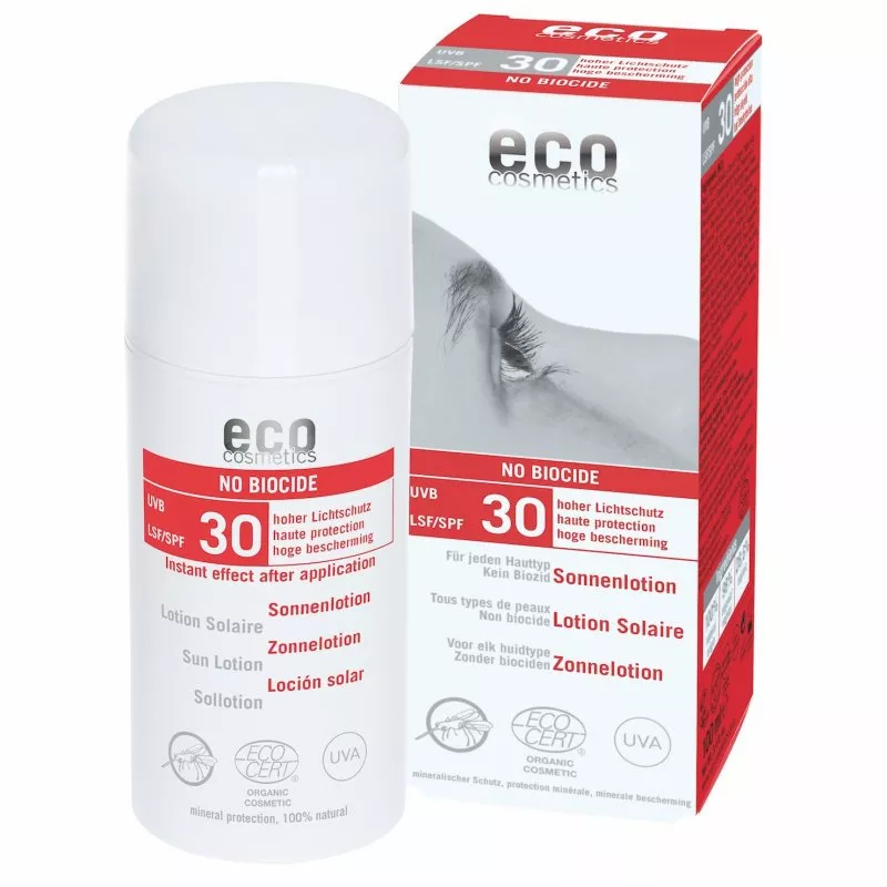 Eco Cosmetics Solcreme SPF 30 med repellent BIO (100 ml)