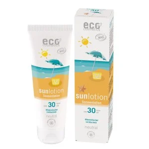 Eco Cosmetics Neutral solmælk uden parfume SPF 30 ØKO (125 ml) - med zinkoxid