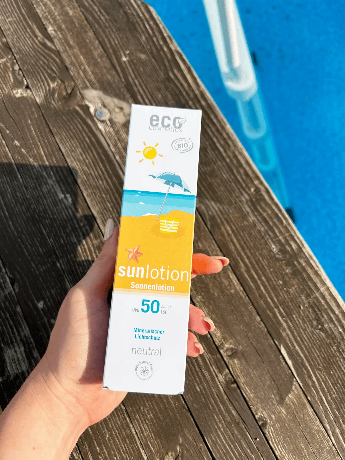 Eco Cosmetics Neutral sollotion parfumefri SPF 50 ØKO (125 ml) - med naturlige mineralfiltre