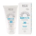 Eco Cosmetics Solmælk SPF 30 Sensitiv BIO (75 ml) - med naturlige mineralske filtre