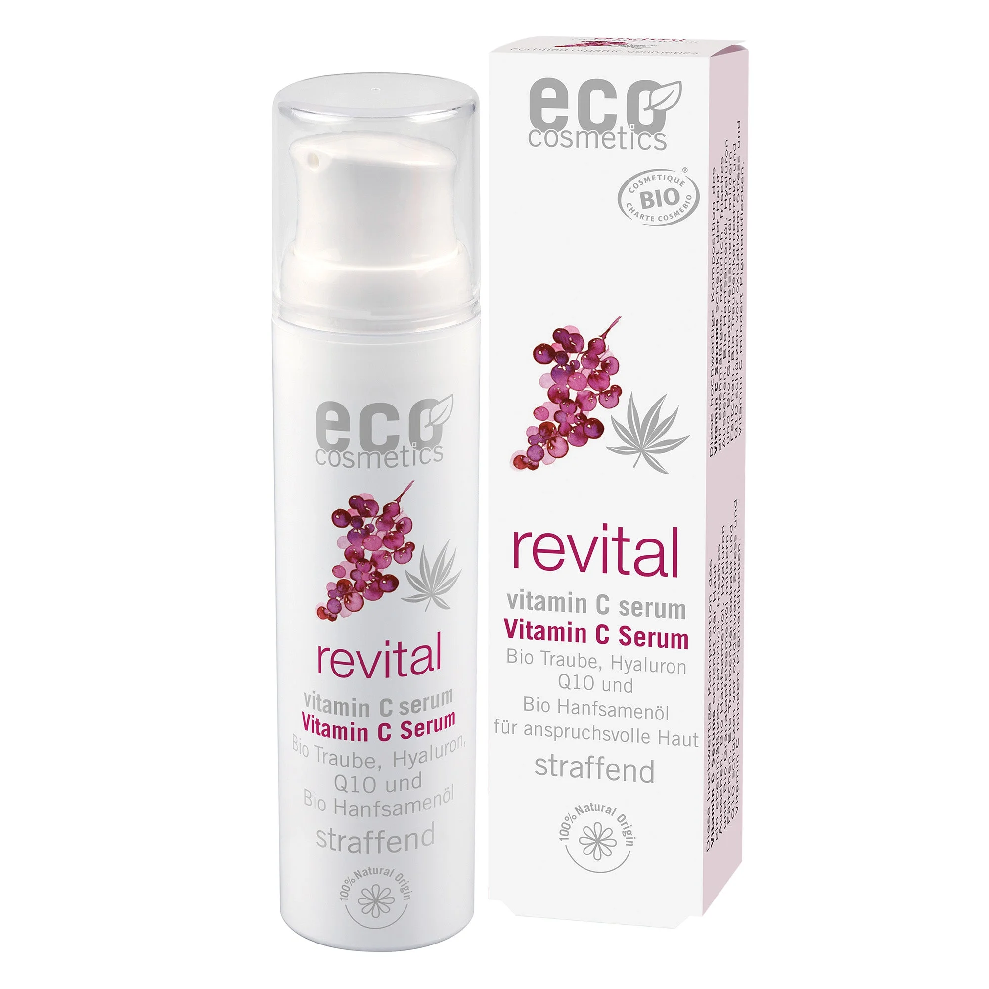 Eco Cosmetics Revital Ansigtsserum Vitamin C BIO (30 ml) - til krævende hud