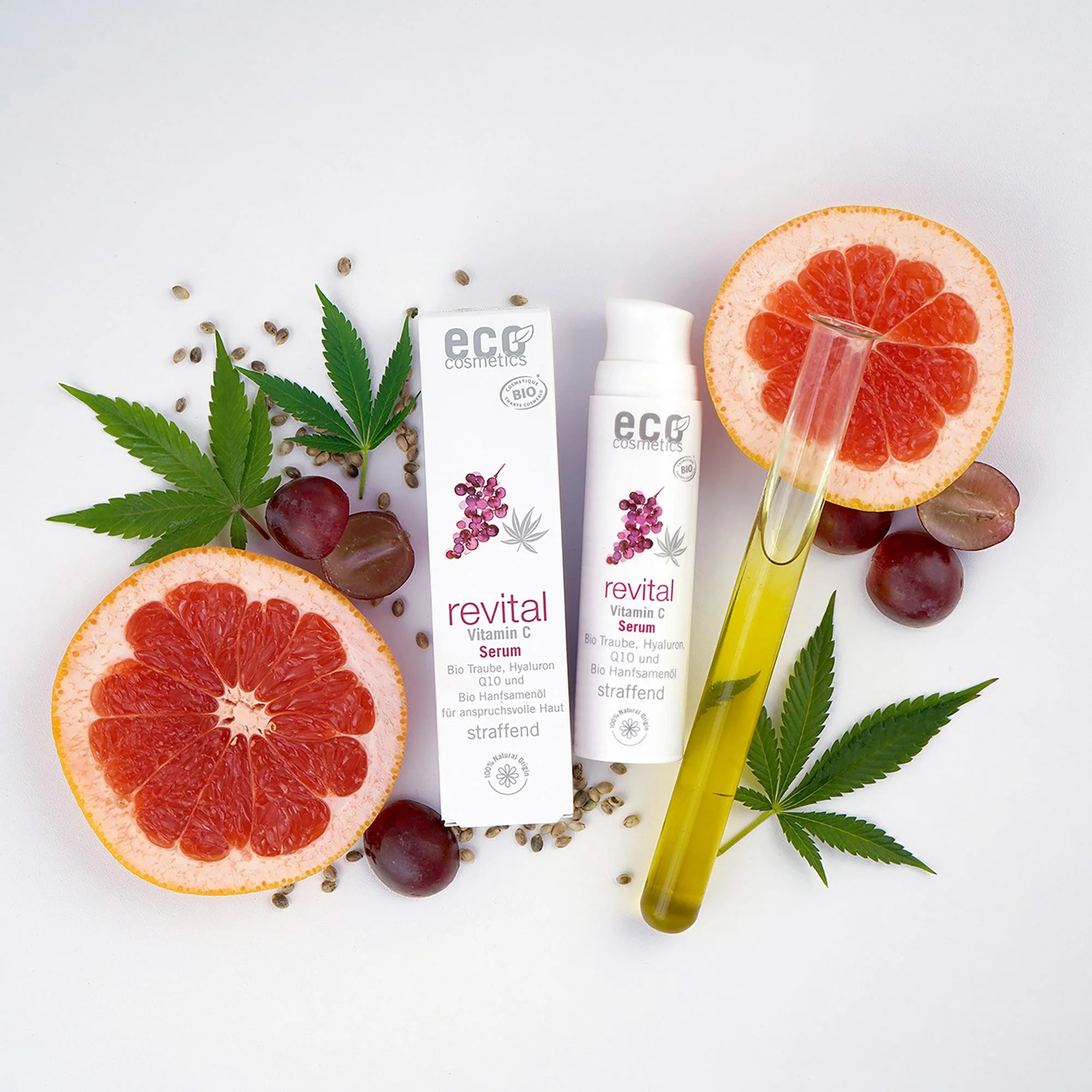 Eco Cosmetics Revital Ansigtsserum Vitamin C BIO (30 ml) - til krævende hud