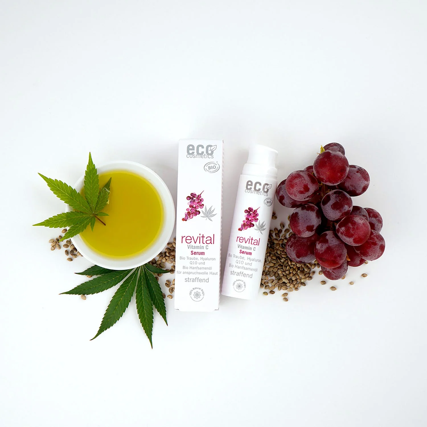 Eco Cosmetics Revital Ansigtsserum Vitamin C BIO (30 ml) - til krævende hud