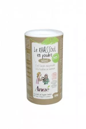 Ecodis Anaé by Rhassoul - marokkansk ler (500 g krukke) - shampoo, scrub eller maske