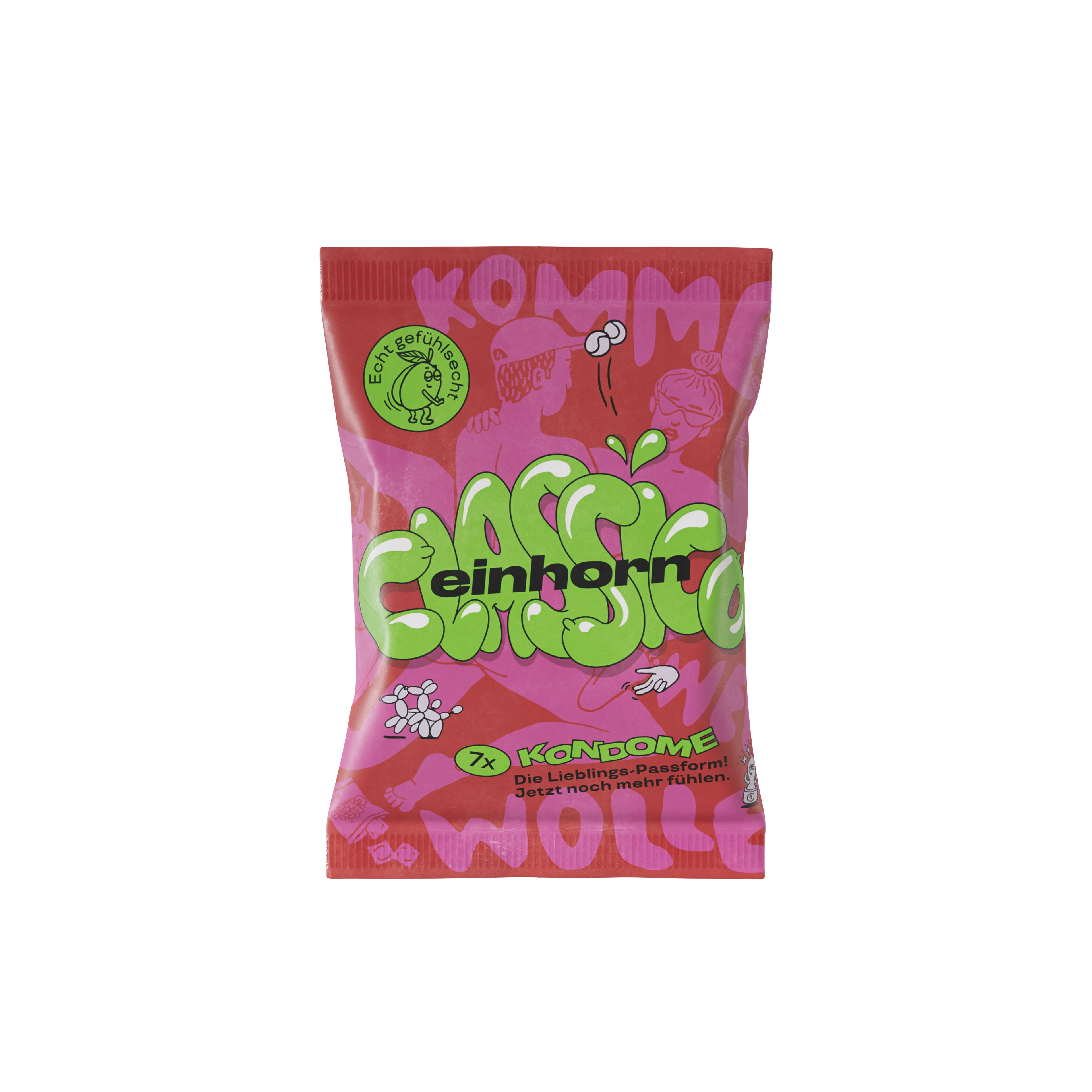 Einhorn Kondomer Classic 3 stk. - veganske, uden parfume