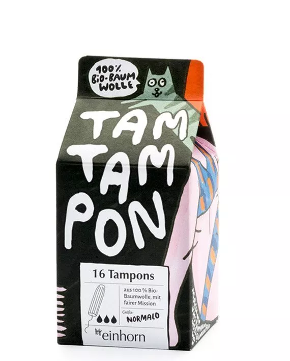Einhorn TamTampon Normalo tamponer (16 stk.) - allergivenlig økologisk bomuld