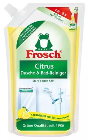 Frosch EKO Badeværelses- og brusereinenser med citron - refill (950 ml)