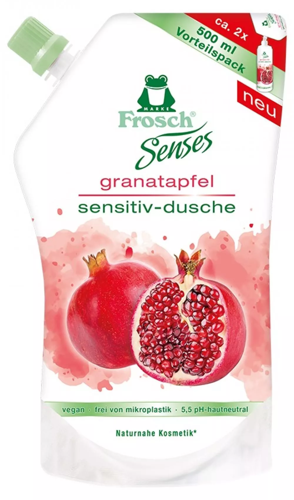 Frosch EKO Senses Shower gel Granatæble - refill (500 ml)