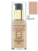 Facefinity 3-i-1 Foundation - 50 Natural 30 ml
