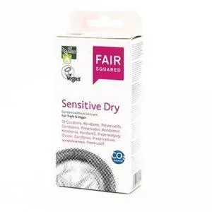 Fair Squared Kondom Sensitive Dry (10 stk.) - vegansk og fair trade