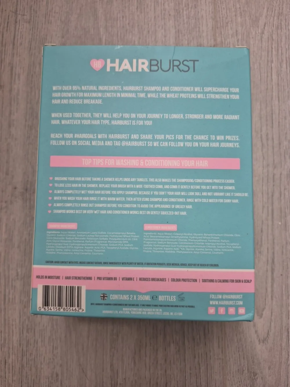 Shampoo- og balsamsæt til langt hår