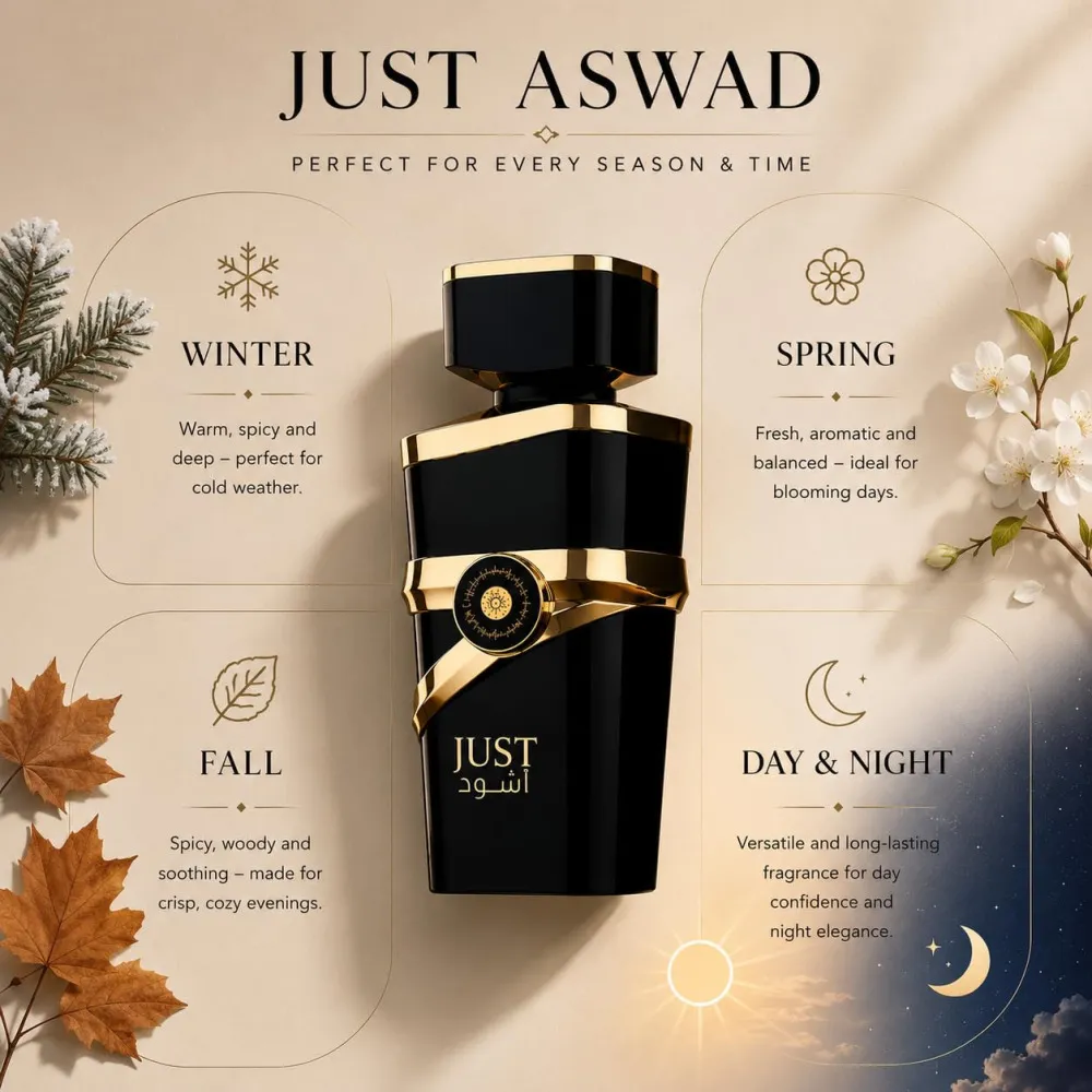 Just Aswad parfumeret vand til mænd 100 ml