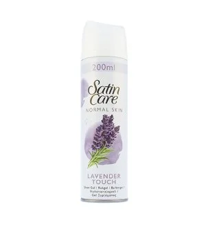 Gillette Satin Care Lavender Touch barbergel til normal hud