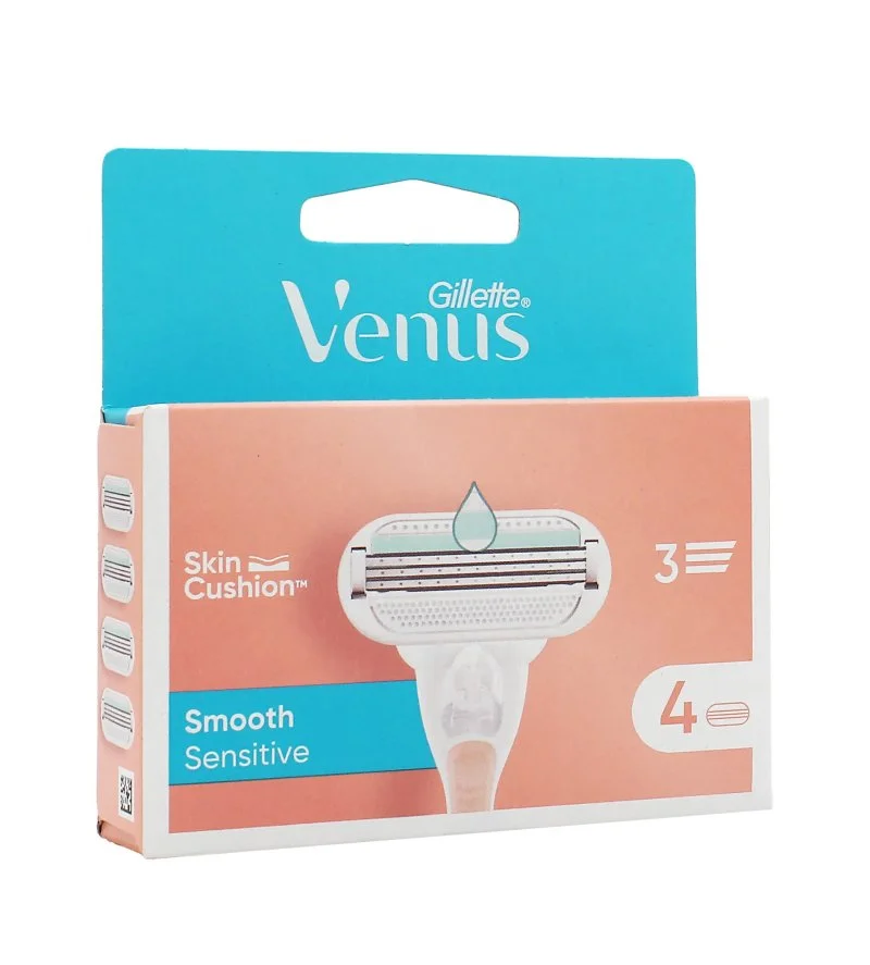Venus Smooth Sensitive barberblade 4 stk