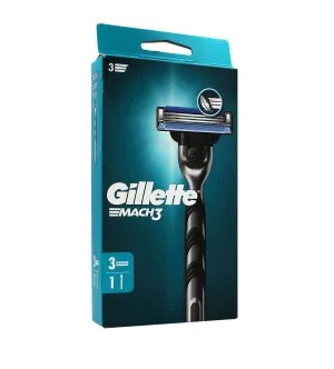 Gillette Mach3 barberskraber + 3 stk. barberblade