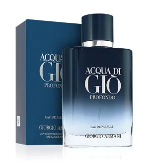 Giorgio Armani Acqua di Gio Profondo parfumeret vand til mænd 100 ml genopfyldelig flakon