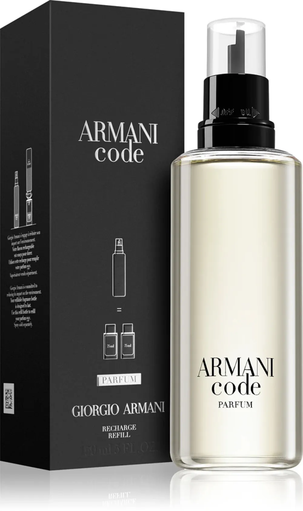 Code Parfum parfume til mænd 75 ml genopfyldelig flakon