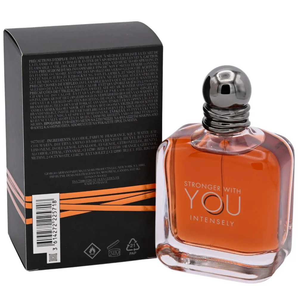 Emporio Armani Stronger With You Intensely parfumeret vand til mænd 100 ml