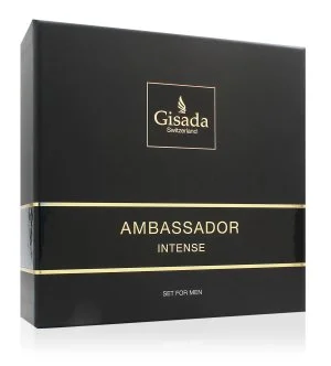 Gisada Ambassador Intense gavesæt 50 ml + showergel eau de parfum til mænd