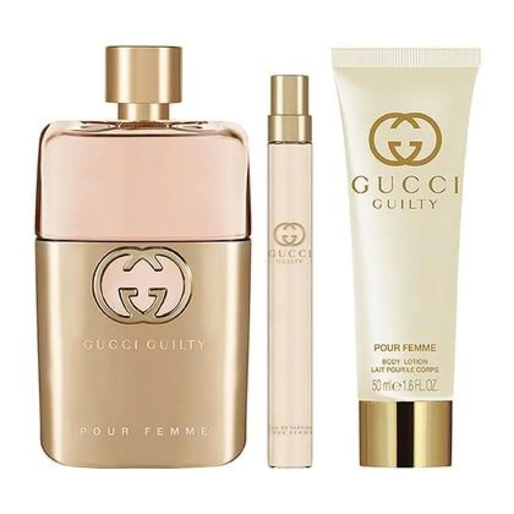 Guilty Pour Femme 90 ml + EDT Mini 10 ml + 50 ml bodylotion