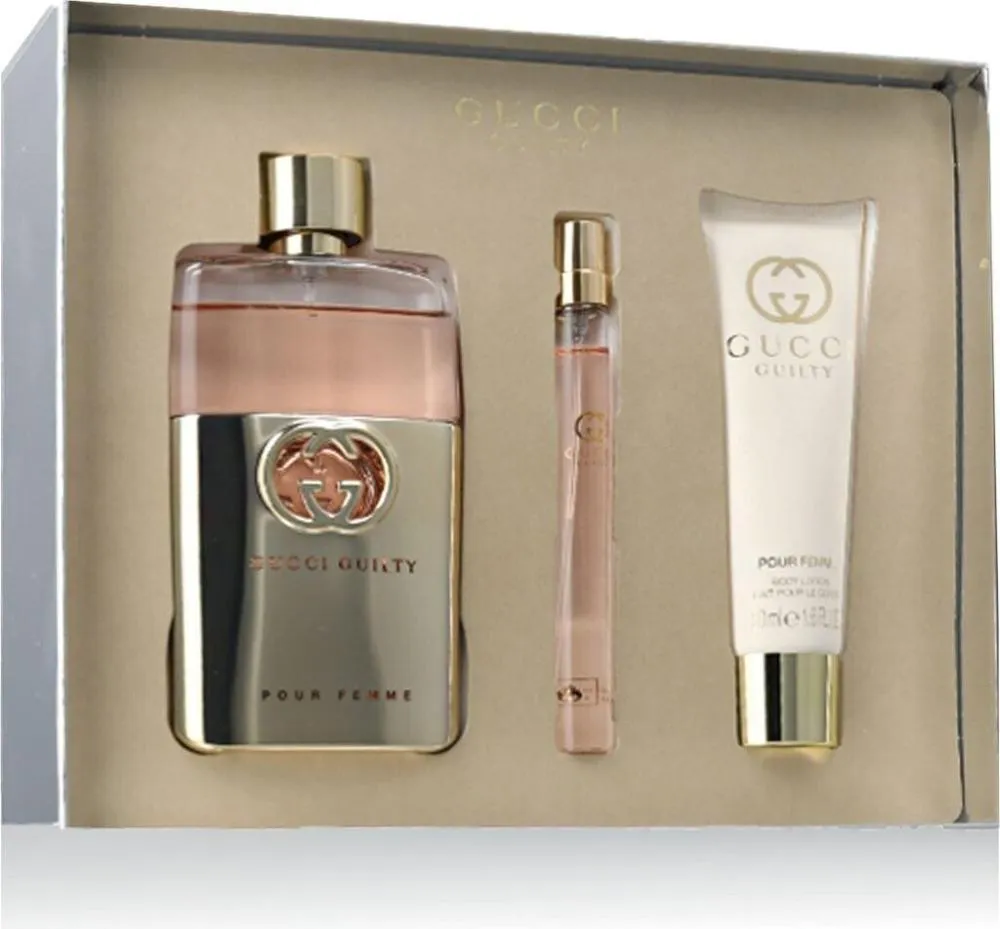 Guilty Pour Femme 90 ml + EDT Mini 10 ml + 50 ml bodylotion