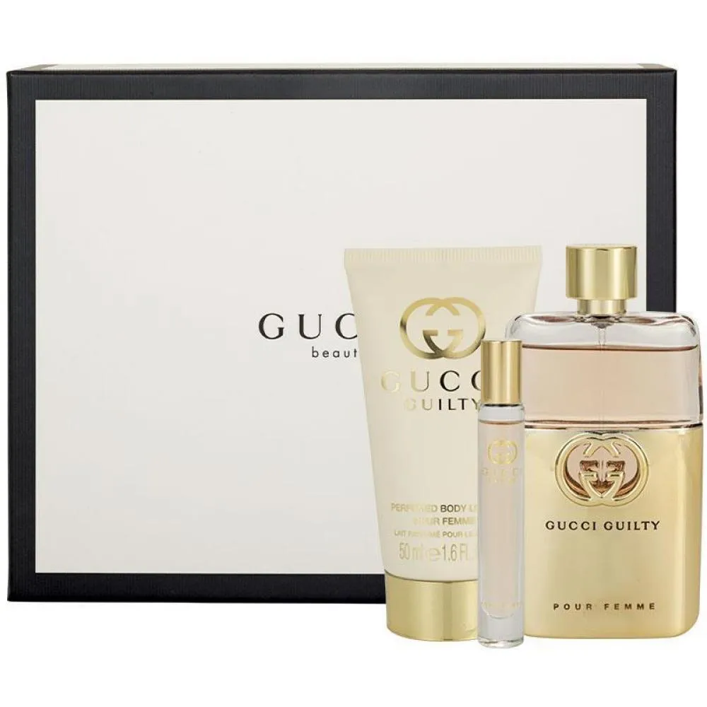 Guilty Pour Femme 90 ml + EDT Mini 10 ml + 50 ml bodylotion