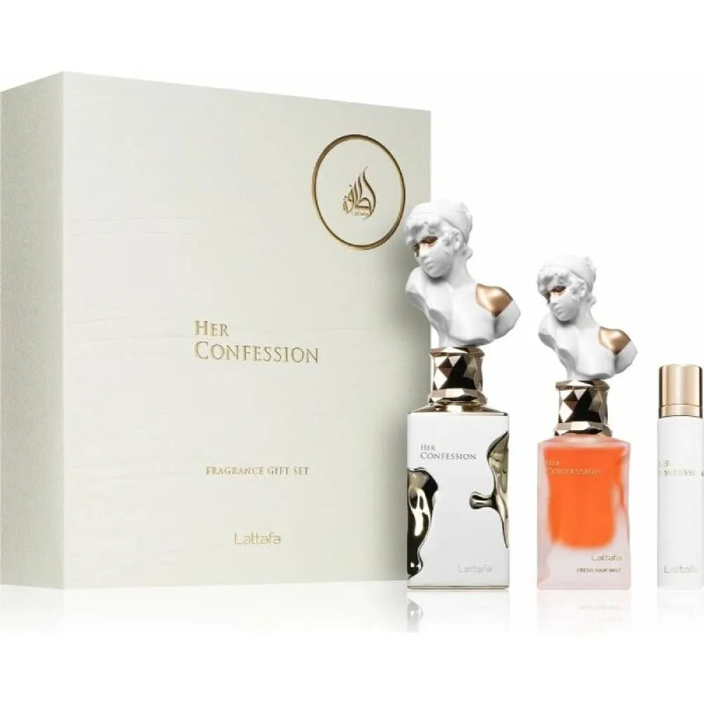Her Confession 100 ml + EDP MINI 12 ml + Hårmist Eau de Parfum til kvinder 50 ml