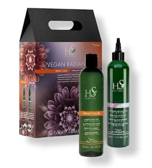 HS MILANO Vegan Radiance Color Care sæt Protective Shampoo 350 ml + Lamellar Bond Leave-In Treatment