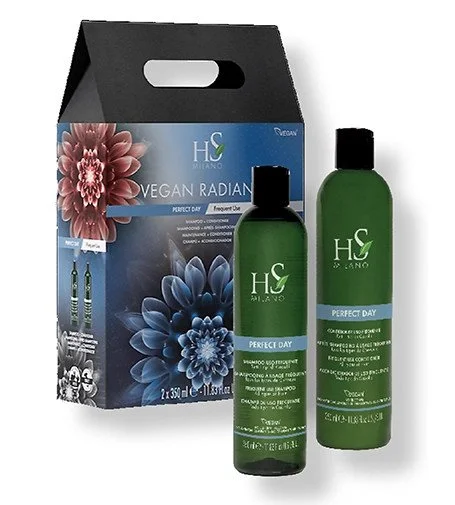 Vegan Radiance Daily Use sæt Frequent Use Shampoo 350 ml + Frequent Use Conditioner