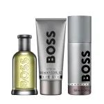 Boss Bottled gavesæt til mænd eau de toilette 100 ml + shower gel 100 ml + deodorantspray 150 ml 100 ml + sprchový gel 100 ml + deosprej 150 ml