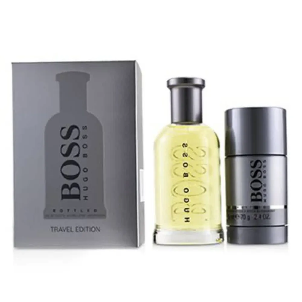 Boss Bottled gavesæt til mænd eau de toilette 100 ml + shower gel 100 ml + deodorantspray 150 ml 100 ml + sprchový gel 100 ml + deosprej 150 ml