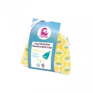 Lamazuna Hygiejnisk menstruationskop, størrelse 2, gul ærme