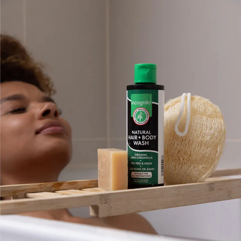 Incognito Beskyttende hår- og kropsshampoo med javacitronella (200 ml) 100 ml - behager ikke irriterende insekter og lus