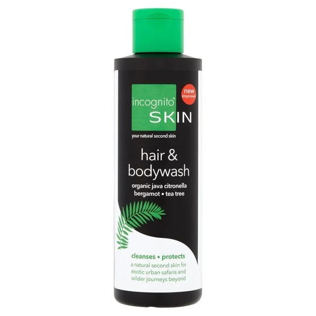 Incognito Beskyttende hår- og kropsshampoo med javacitronella (200 ml) 100 ml - behager ikke irriterende insekter og lus
