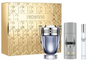 Rabanne Invictus EDT 100 ml + EDT mini 10 ml + deodorantspray til mænd
