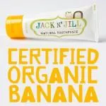 Jack n Jill Børnetandpasta - banan BIO (50 g) - fluoridfri, med økologisk calendulaekstrakt