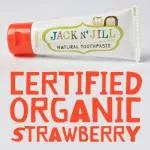 Jack n Jill Børnetandpasta - jordbær BIO (50 g) - fluoridfri, med økologisk calendulaekstrakt