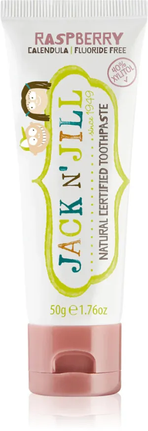 Jack n Jill Børnetandpasta - jordbær BIO (50 g) - fluoridfri, med økologisk calendulaekstrakt