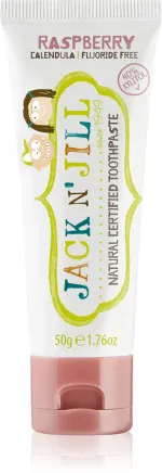 Jack n Jill Børnetandpasta - jordbær BIO (50 g) - fluoridfri, med økologisk calendulaekstrakt