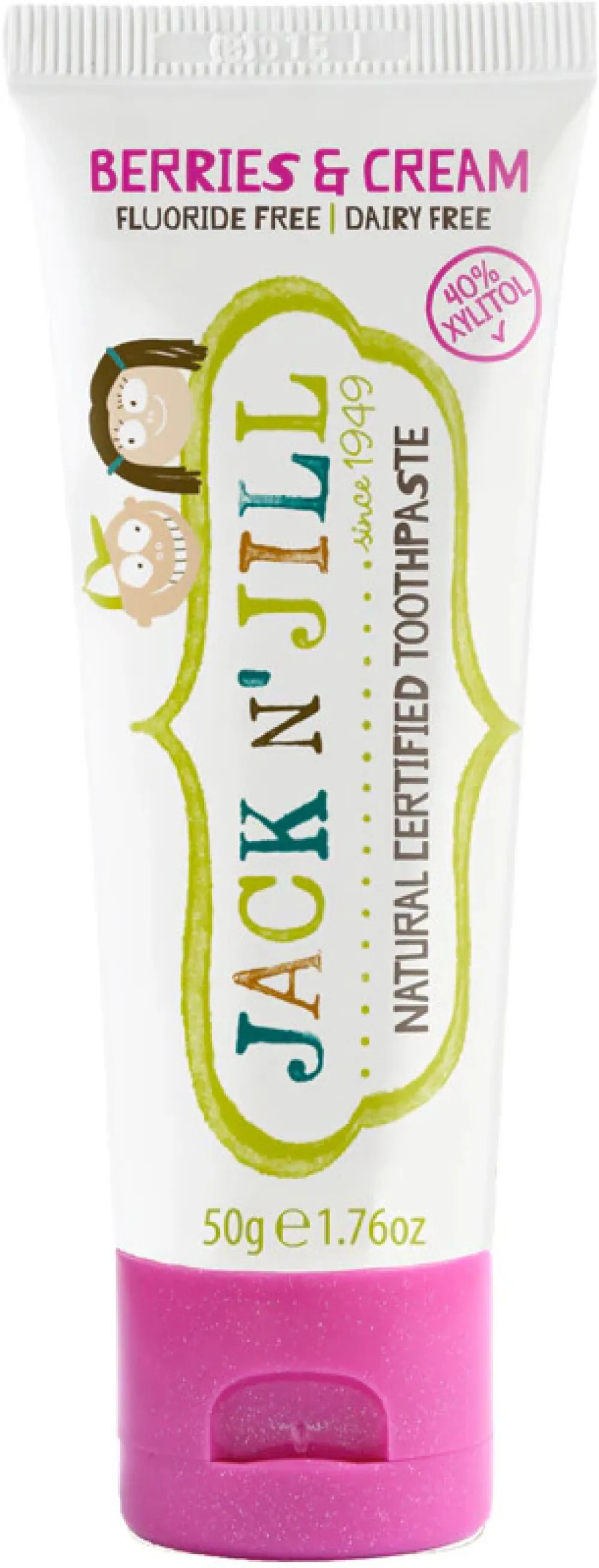 Jack n Jill Børnetandpasta - Milkshake (50 g) - fluorfri, med økologisk calendulaekstrakt