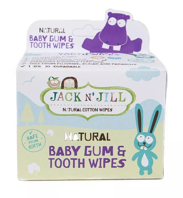 Jack n Jill Vådservietter til tandkød og tænder til børn (25 stk.)
