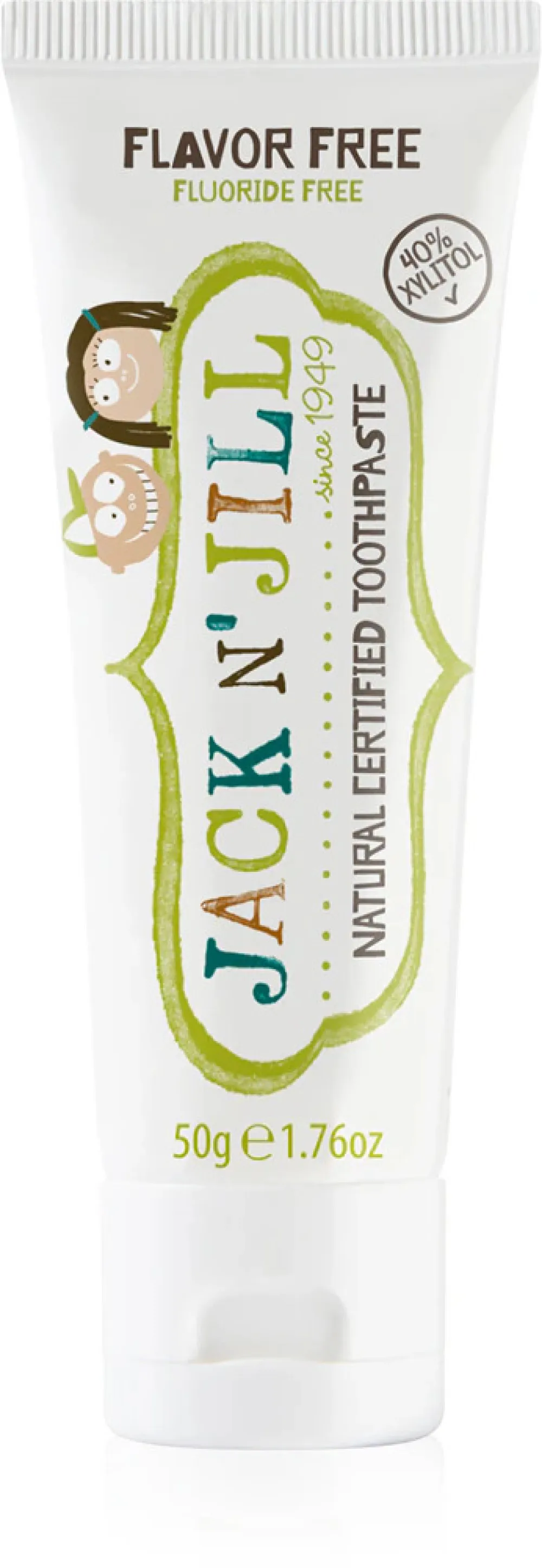 Jack n Jill Tandpasta - uden smag (50 g) - fluoridfri