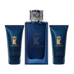 K by Dolce & Gabbana gavesæt Eau de Toilette til mænd 100 ml + aftershave-balsam 50 ml + brusegel