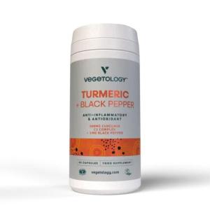 Curcumin og piperin, 60 kapsler