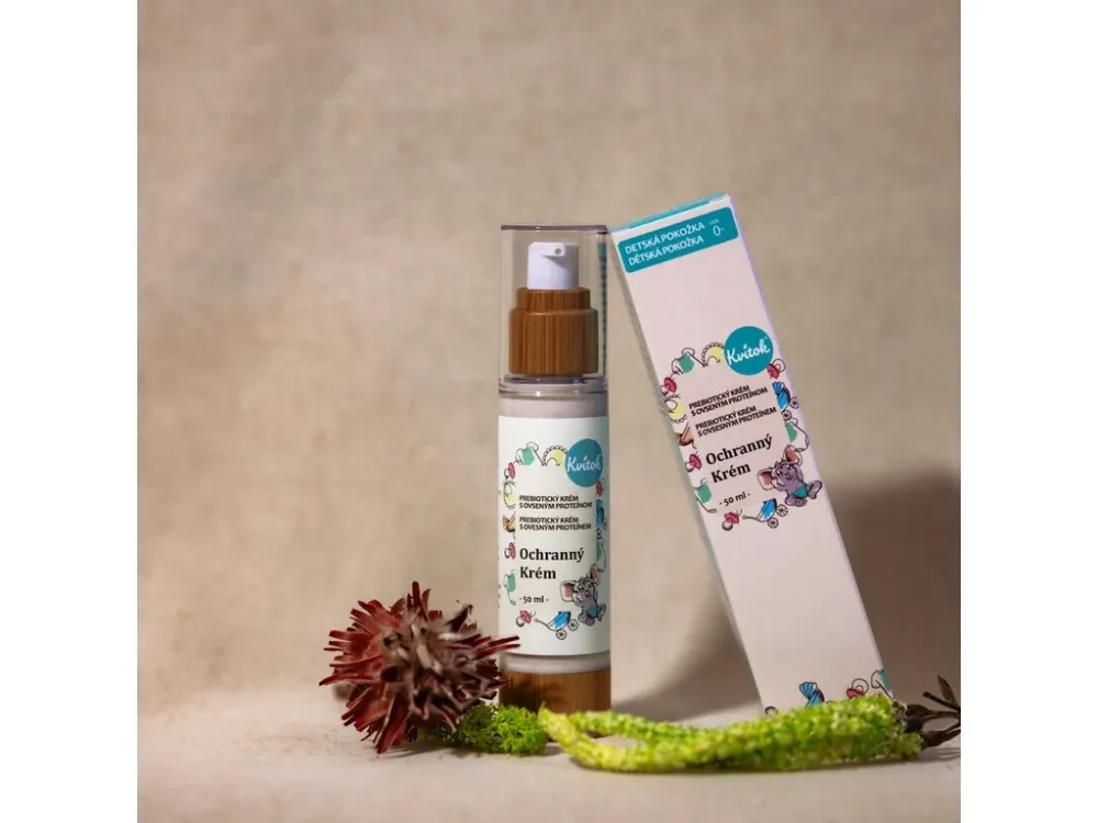Kvitok Præbiotisk beskyttende børnecreme - helkropscreme med havreprotein (50 ml) - beskytter mod ydre påvirkninger