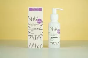 Kvitok Blid shower gel med præbiotisk kompleks Lavender Dream (100 ml) - med en delikat urteduft