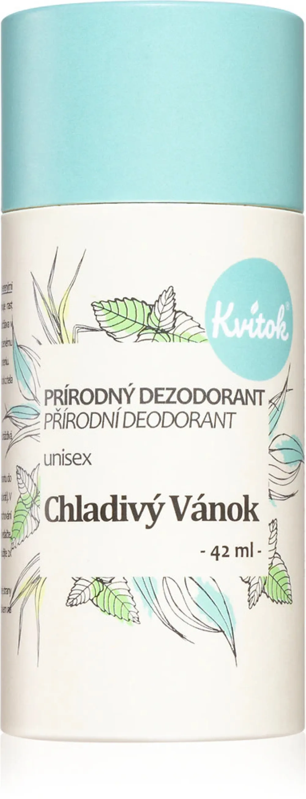 Kvitok Cool Breeze Cream Deodorant (30 ml) - velegnet til kvinder og mænd